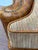 Embossed Cognac Leather Wing Back Chair by Davis and Shaw For Sale - Image 11 of 17