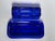 Blue Vintage Art Deco Style Cobalt Blue Glass Depression Glass Butter Dish For Sale - Image 8 of 10