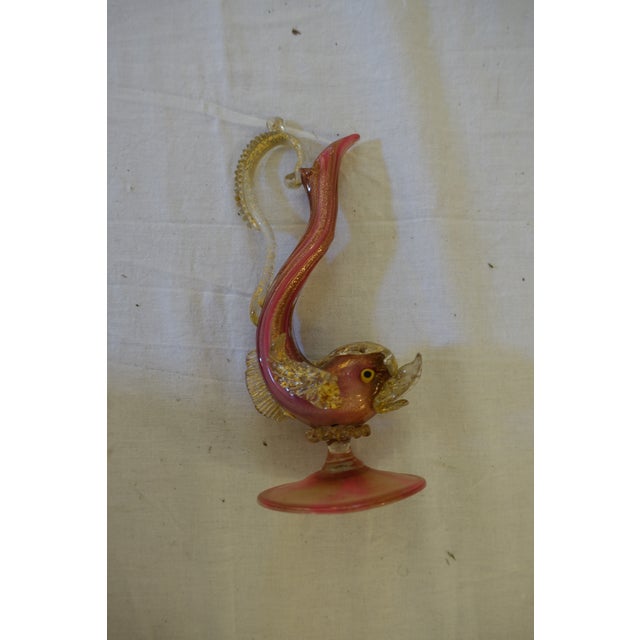 Baroque Murano Glass Dolphin by Salviati & C., 1960s For Sale - Image 3 of 4