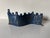 1990’s Vintage Handmade Blue Glazed Studio Pottery Ceramic Sculptural Menorah For Sale - Image 4 of 12