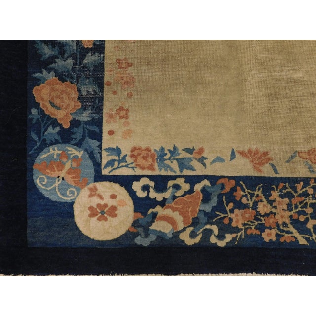 Textile Antique Hand Knotted Chinese Rug For Sale - Image 7 of 13