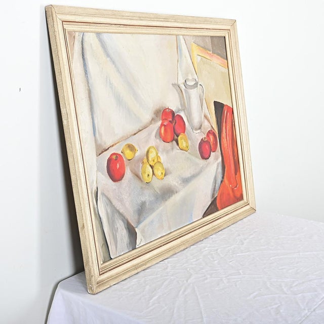 Modern French Vintage Framed Still Life Painting For Sale - Image 3 of 14