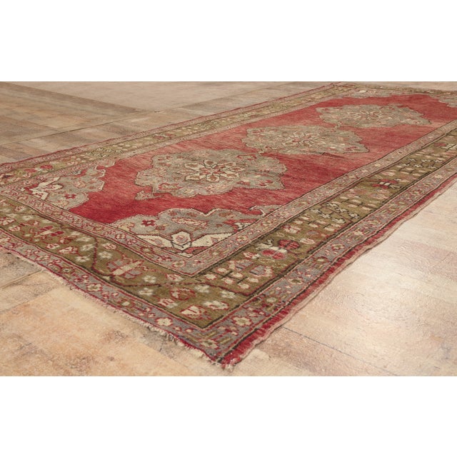 Vintage Turkish Oushak Rug - 05'01 X 11'04 For Sale In Dallas - Image 6 of 11