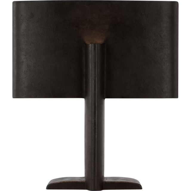 Modern Kelly Wearstler by Visual Comfort Signature Lotura 17" Intersecting Table Lamp in Museum Black For Sale - Image 3 of 3