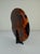 Round serving tray or centerpiece in tortoiseshell-effect lucite with brass handles by Team Guzzini. Made in Italy in the...