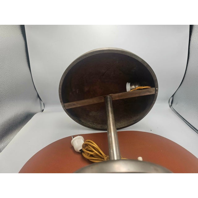 1920s Art Deco Brass Mushroom Lamp, 1920s For Sale - Image 5 of 7