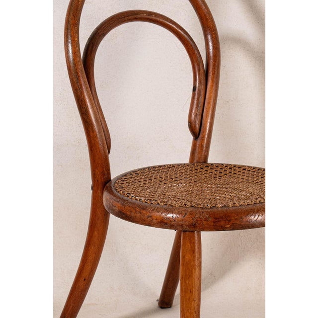Children's Bentwood Chair With Cane Seat (C. 1930) By J&J Kohn. Beautiful Bentwood Frame with wonderfully conditioned...