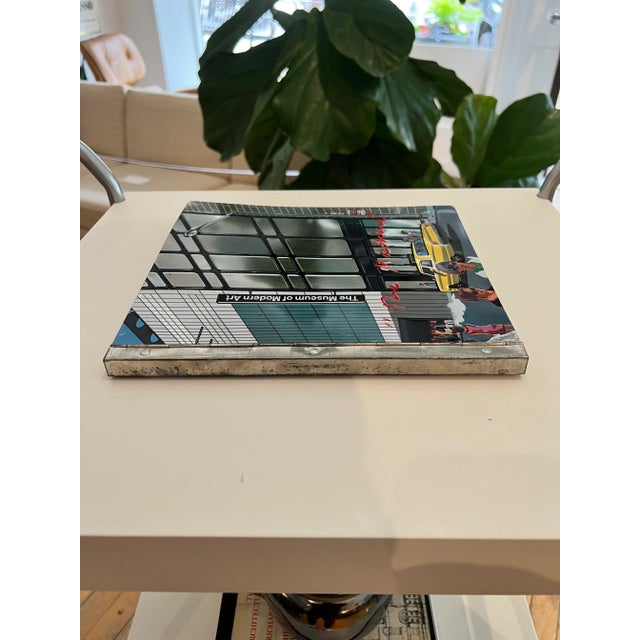 Original, tin cover, rare The Museum of the Modern Art tabletop bookThe Machine. Vibrant colors with raised images on...