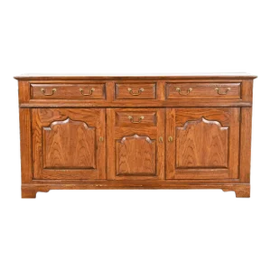 Baker Furniture Welsh Oak Sideboard Buffet or Bar Cabinet
