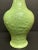 Ceramic Chinese Art Celadon Porcelain Vase With Raised Floral and Bird Design For Sale - Image 7 of 10