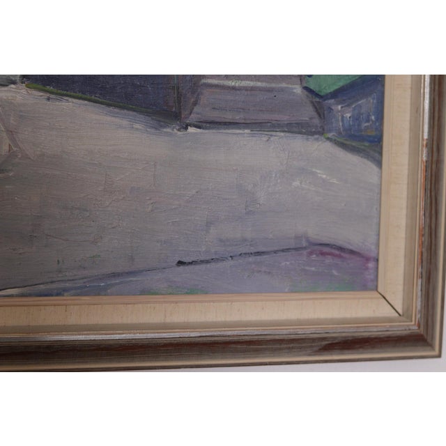 Stig Gilborne, Church, 1950s, Oil on Canvas, Framed For Sale - Image 7 of 14
