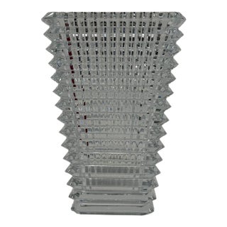 Baccarat Rectangular Vase in Original Box For Sale