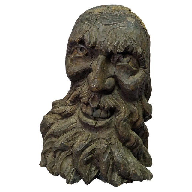 Black 19th Century Wooden Carved Black Forest Garden Fountain Water Spout, 1890s For Sale - Image 8 of 8