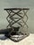 Vintage Industrial Metal and Stone Side Table For Sale - Image 11 of 12