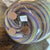 Large Multicolored Striped Murano Glass Vase from Seguso, 1970s For Sale - Image 8 of 9