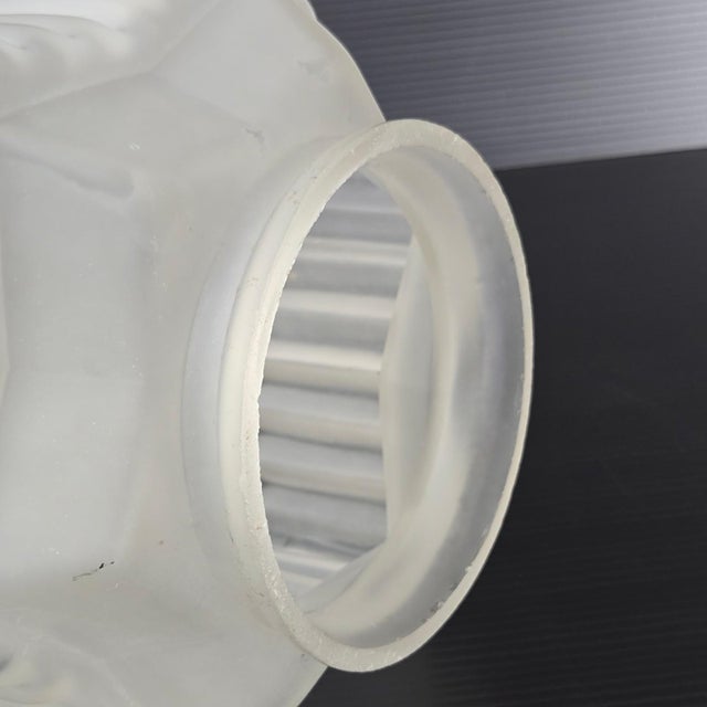 Vintage Art Deco Lampshade in Opaque Glass, 1920s For Sale - Image 6 of 16