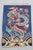 Antique Hand-Knotted Tibetan Dragon Textile Artwork Ocean Waves & Pearls– Wool 36x25 For Sale - Image 11 of 12