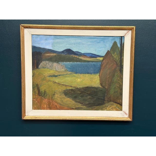 Per Englund, Landscape, 1956, Oil on Canvas For Sale - Image 10 of 15