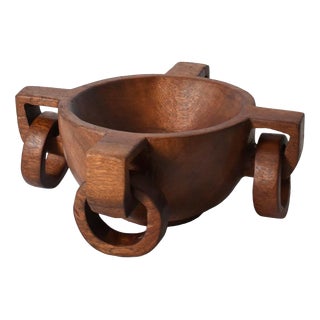 Large African Bowl with Handles, 1970s For Sale