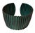 Vintage Copper and Teal Ribbed Cuff For Sale In Los Angeles - Image 6 of 7