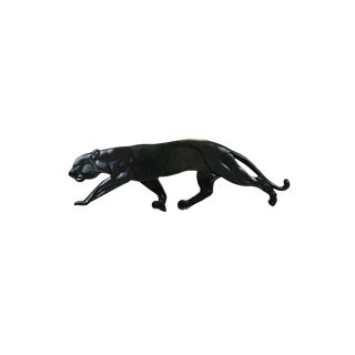 Art Deco Panther Sculpture, 1930s, Bronze For Sale