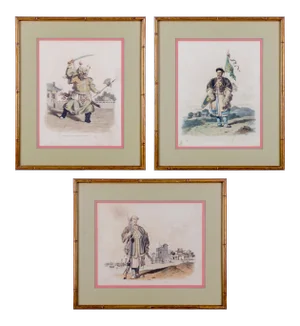 Early 19th Century Costume of China Engravings - Set of 3