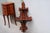 French large XIXth century mahogany wall angle shelf. Good condition with age-related wear. Dimensions: Height (33.8")/...