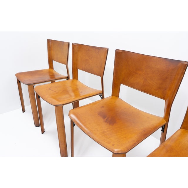 S44 Dining Chairs by Giancarlo Vegni & Gianfranco Gualtierotti for Fasem, Italy, 1980s, Set of 6 For Sale - Image 13 of 15