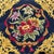 Vintage Floral Needlepoint Pillow with Insert 12x12, Navy Blue Velvet Back, Antique Style Tapestry Accent Cushion, Small...