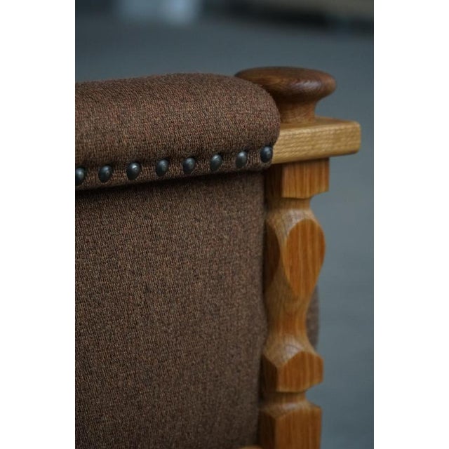 Danish Modern Lounge Chairs in Oak and Wool by Henning Kjærnulf, 1960s, Set of 2 For Sale - Image 15 of 18