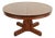 Gustav Stickley Style Antique Mission Oak Arts & Crafts Pedestal Extension Dining Table, Newly Refinished For Sale