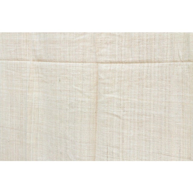 Organic Peace Silk Throw, Wheat Field Stripes For Sale - Image 4 of 5