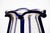 Large Murano Vase with Baloton Bubbles in Gold Leaf and Cobalt Blue Beads, 1960 For Sale - Image 9 of 18