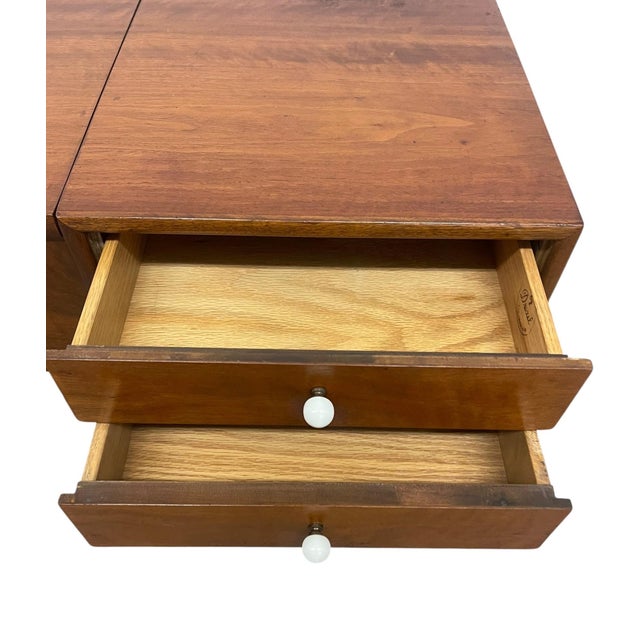 1950s Kipp Stewart for Drexel Declaration Mid Century Modern Coffee Table With Lift-Top and Drawers For Sale - Image 9 of 10