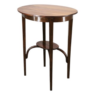 No. 207 Bentwood Oval Table by Mazowia for Thonet, Poland, 1910s For Sale