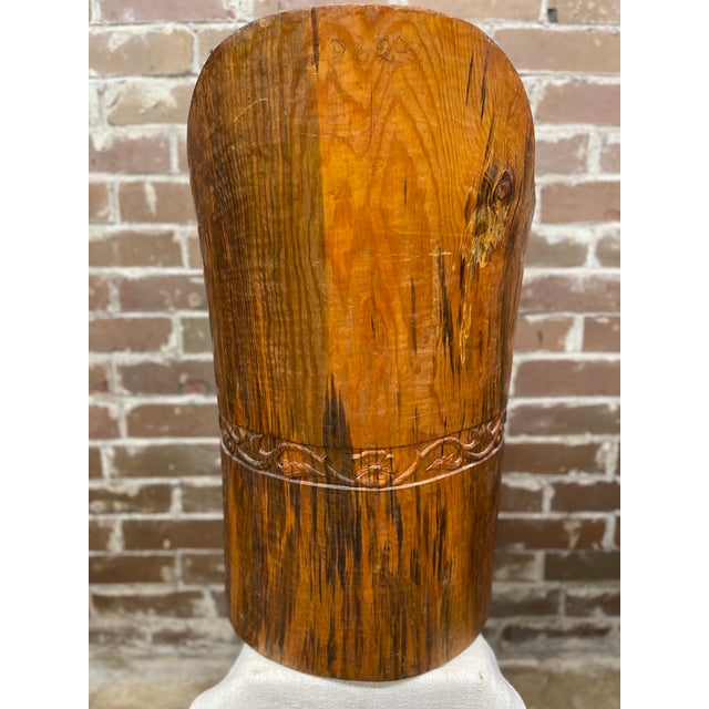 Mid 20th Century Mid 20th Century Scandinavian Kubbestol Log Chair For Sale - Image 5 of 6