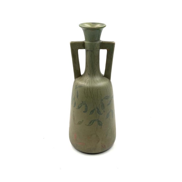 Art Deco Green Iridescent Vase, France, 1930s For Sale - Image 15 of 18