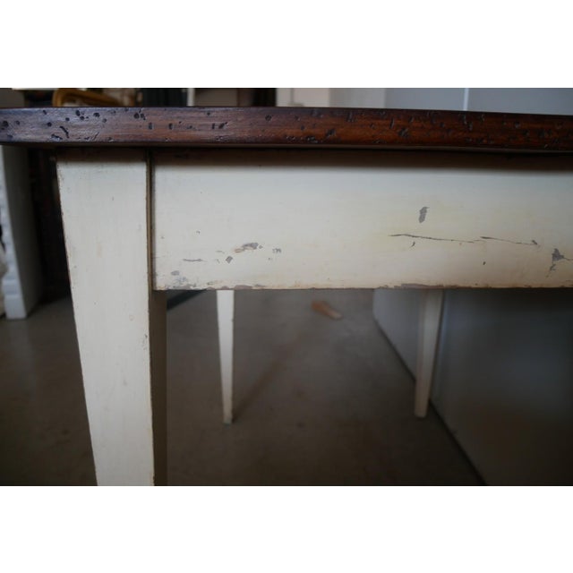 Antique Fixed Rectangular Table, 1920s For Sale - Image 9 of 17