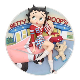 Betty Boop "At the Drive-In" 3-D Sculptural Collector Plate For Sale
