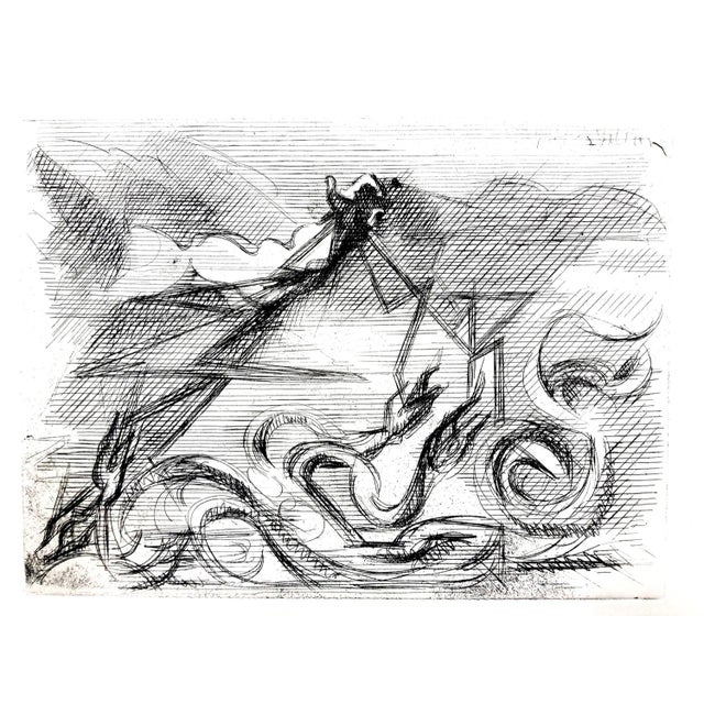 Jacques Villon - Surreal Cubism - Original Etching 1946 For Sale