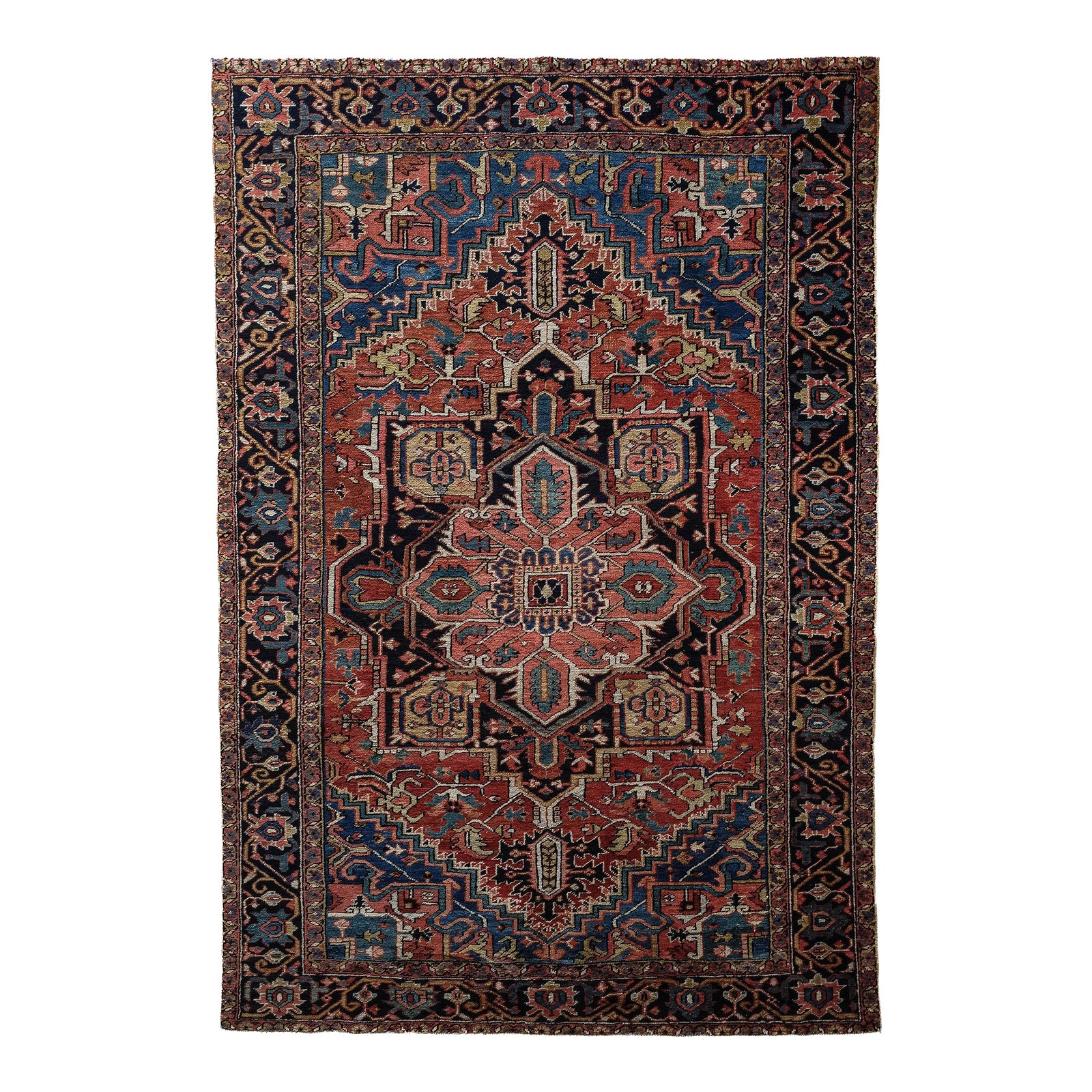 Antique Heriz Area Rug | Chairish
