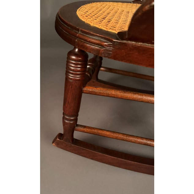 American Victorian Walnut Cane Side Chair (Circa 1880) For Sale - Image 9 of 13