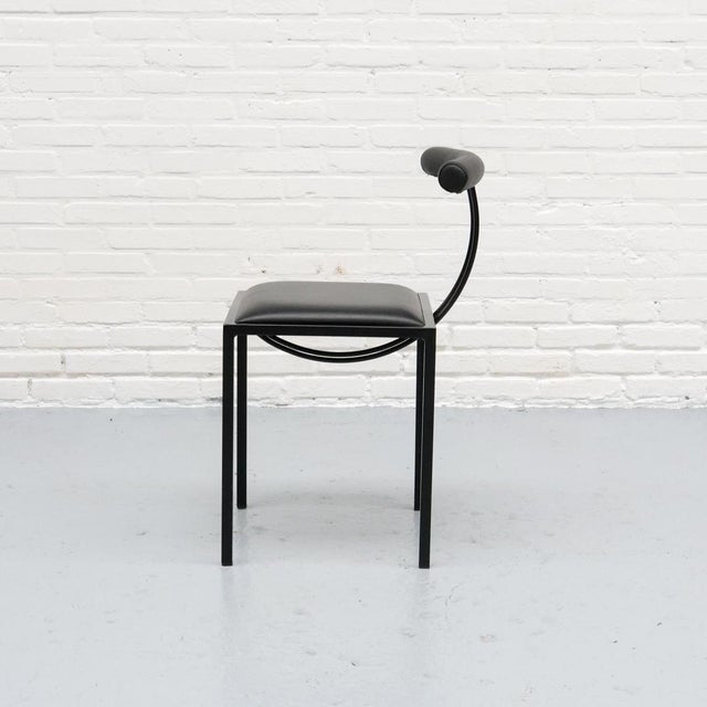 Postmodern Dining Chair attributed to Artelano, 1980s For Sale - Image 9 of 16