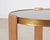Ralph Lauren Dalton Side Drink Table Brass Leather and Glass For Sale In Sacramento - Image 6 of 18