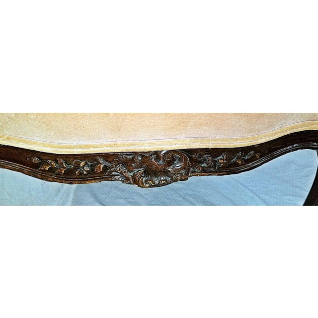 Wood Late 19th Century French Louis-Xv Style Fauteiul Armchair For Sale - Image 7 of 10