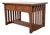 Imperial Furniture Grand Rapids Antique Mission Oak Arts & Crafts Writing Desk or Library Table, Newly Refinished For Sale