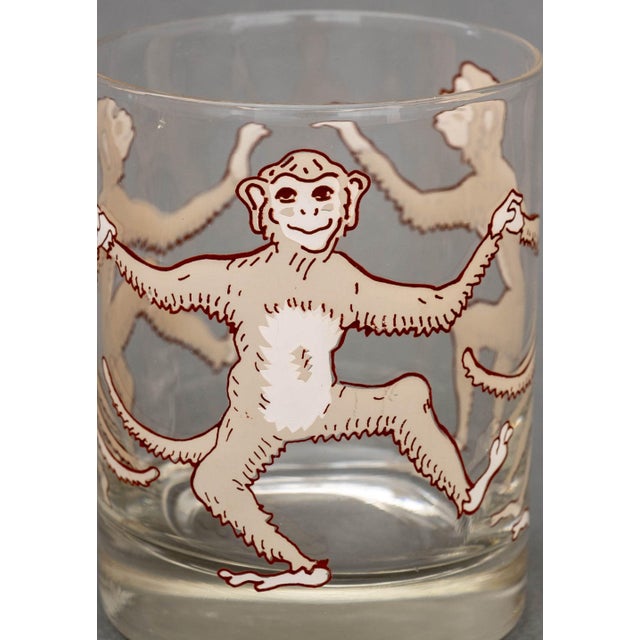 Late 20th Century c.e. Tausch Giraffe and Monkey Glasses, 9 For Sale - Image 10 of 12