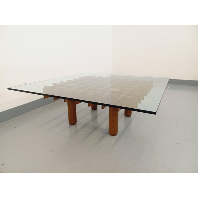 1960s Vintage Square Italian Coffee Table by Gianfranco Frattini for Knoll, 1960s For Sale - Image 5 of 18