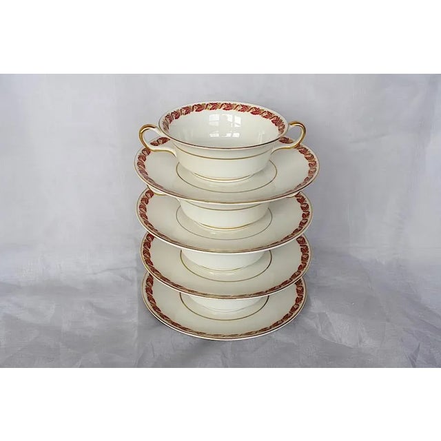 1950s Castleton China Soup Bowls With Handles - Set of 8 For Sale - Image 13 of 13