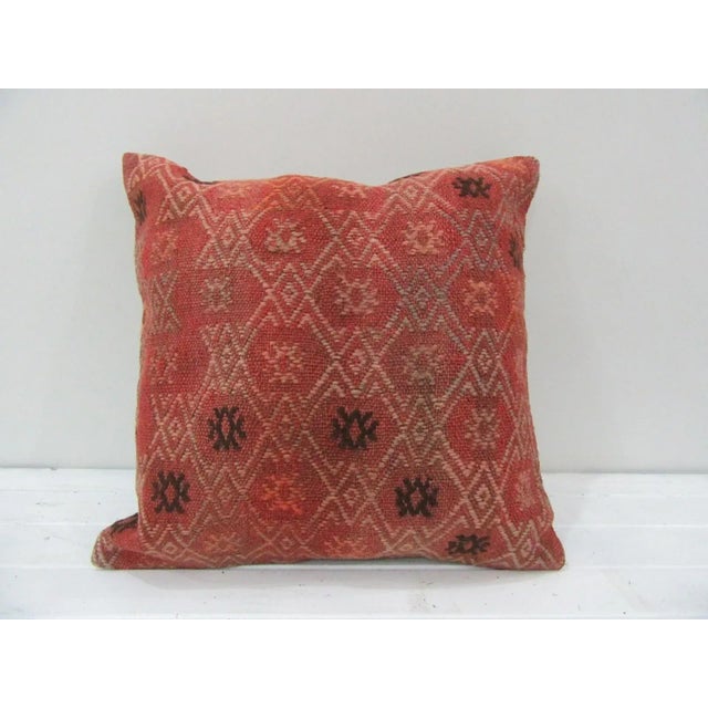 Handmade Decorative Turkish Kilim Pillow Cover For Sale - Image 4 of 4